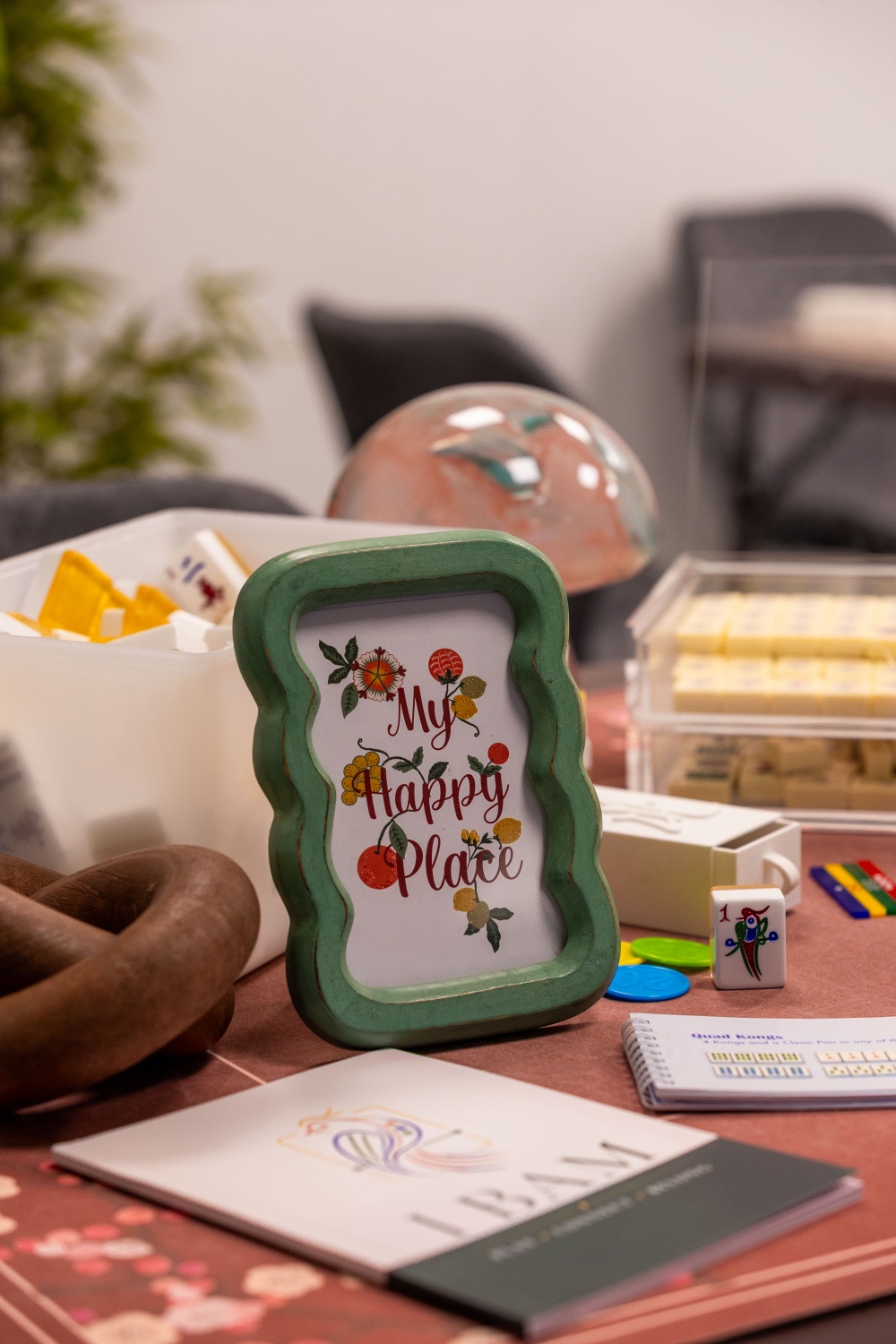 A keepsake on a table at 1 BAM